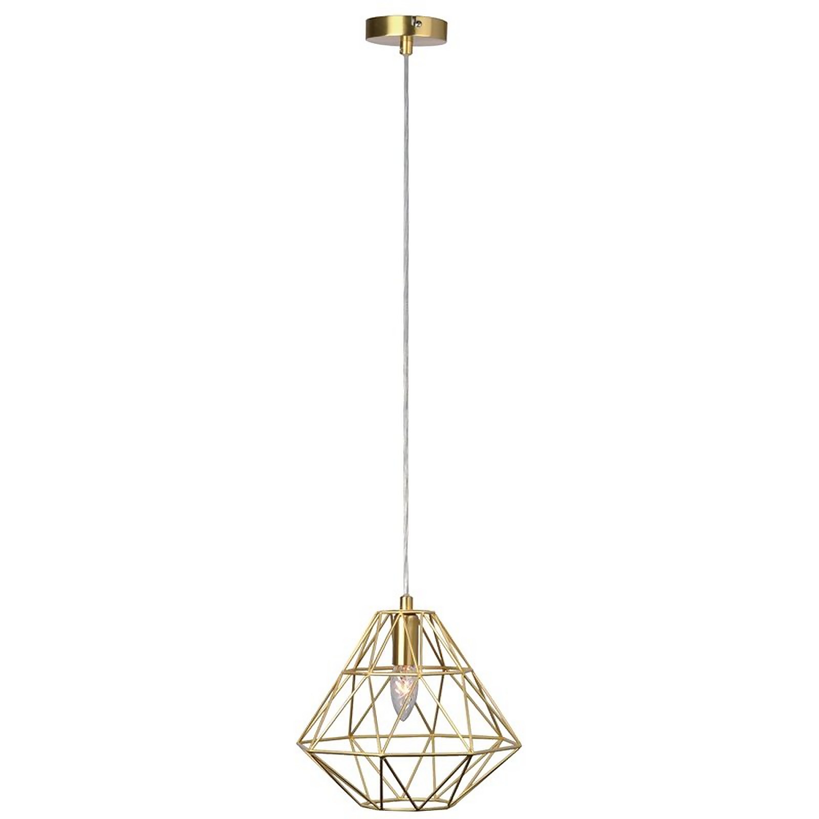 Albury Modern Cage Rose Gold Pendant Light