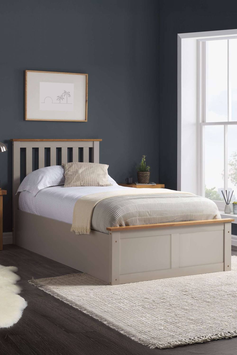 Birlea Phoenix Ottoman Storage Bed Frame in Grey
