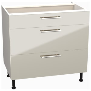 Wickes Orlando Gloss Stone Drawer Unit - 900mm