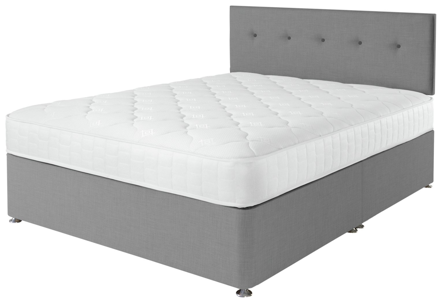 Argos Home Dalham Memory Small Double Divan Bed - Grey