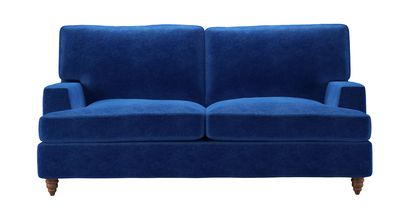 Isla 2 Seat Sofabed in Cobalt Smart Velvet - sofa.com