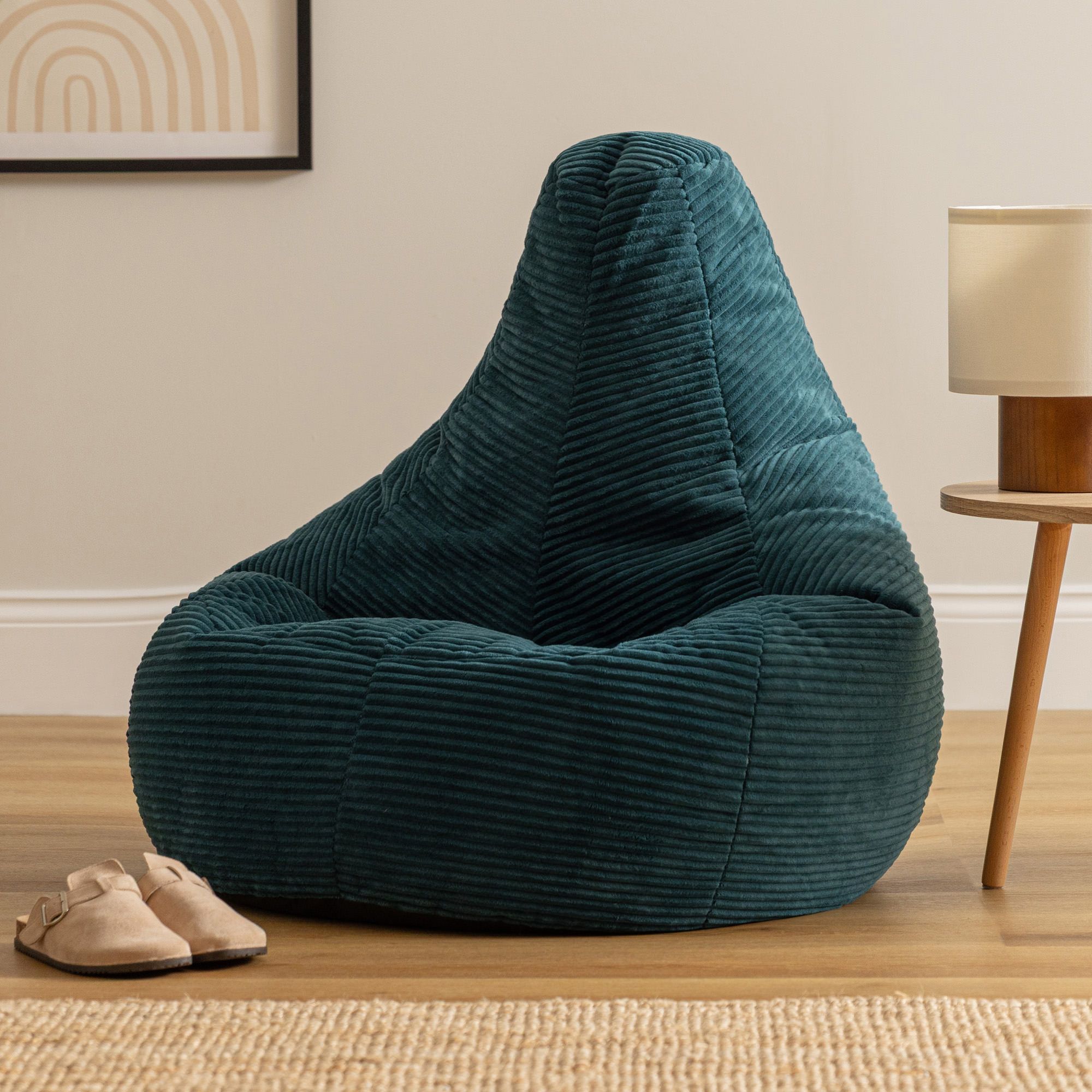 icon Dalton Medium Bean bag, Corduroy in Teal