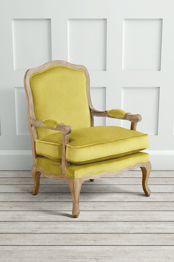 Le Brun - French Oak Olive Occasional Armchair
