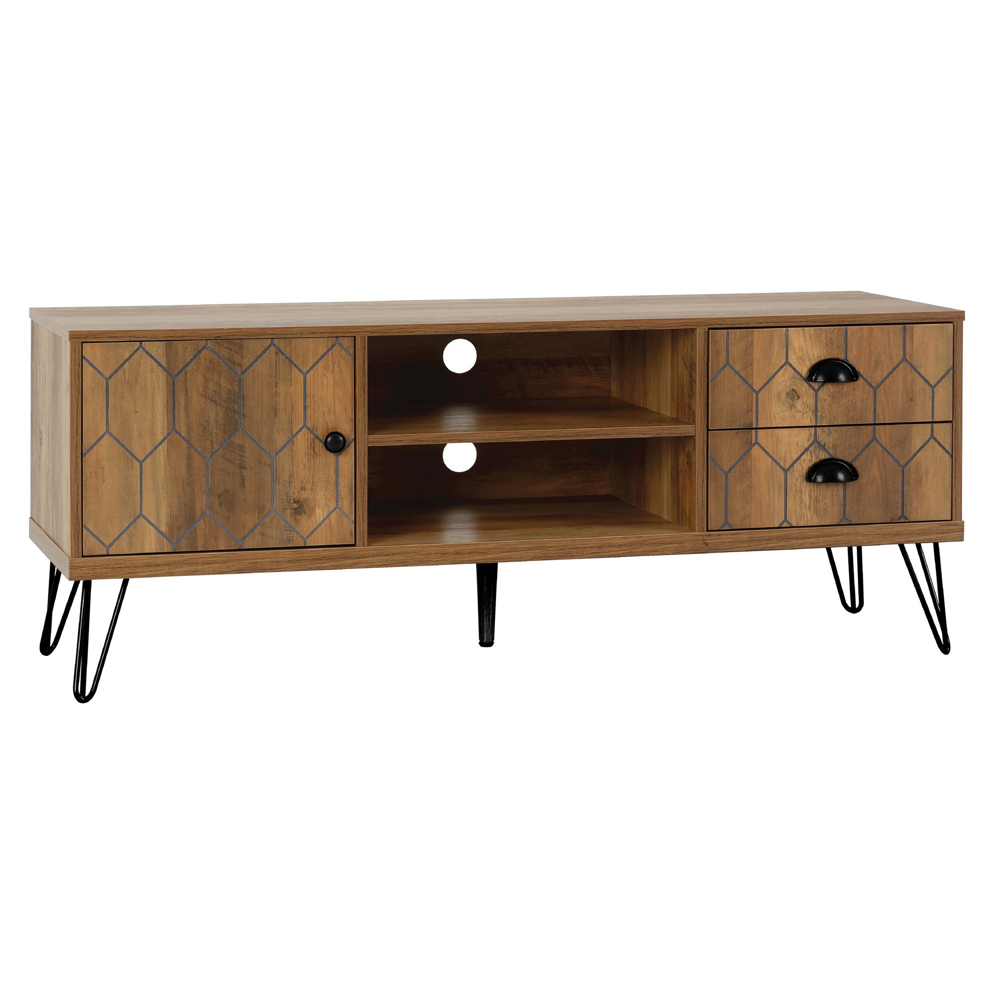 Ottawa TV Stand Mid Oak (Brown)