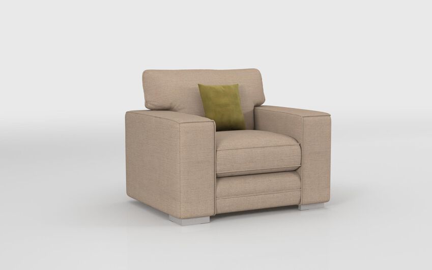 ScS Living Cream Fabric Jude Armchair