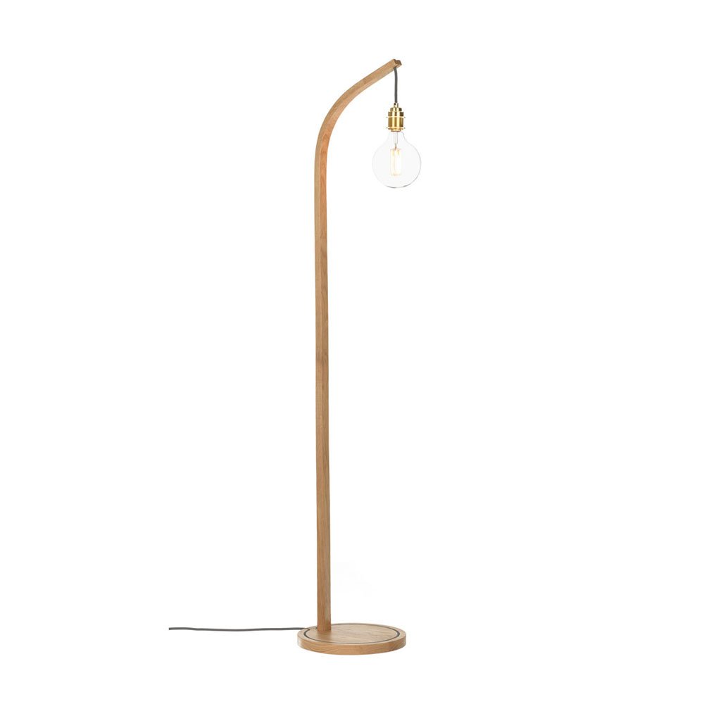 Tom Raffield Mooring Floor Lamp Oak Grey Flex