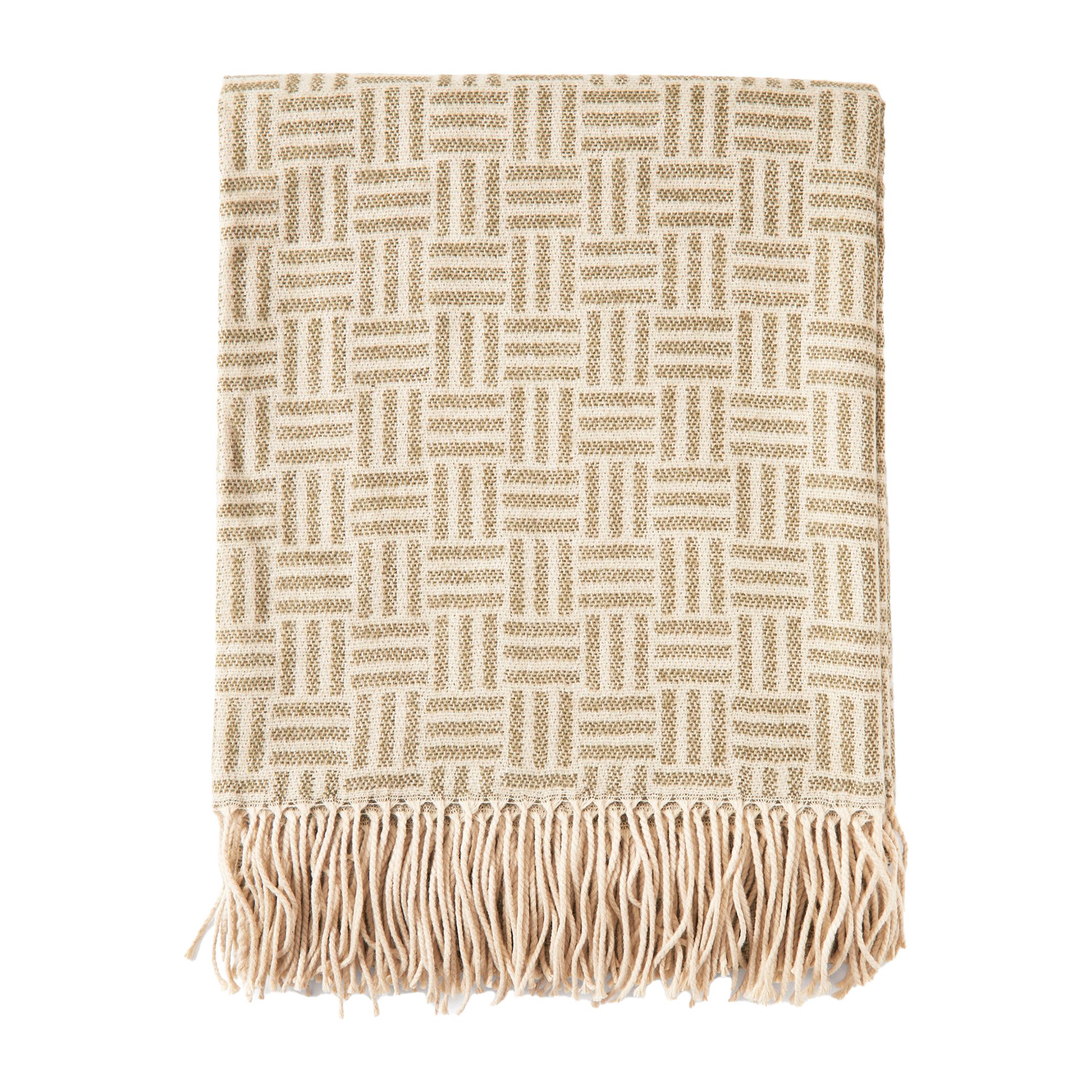 Vinga Lenox Geometric Throw in Green