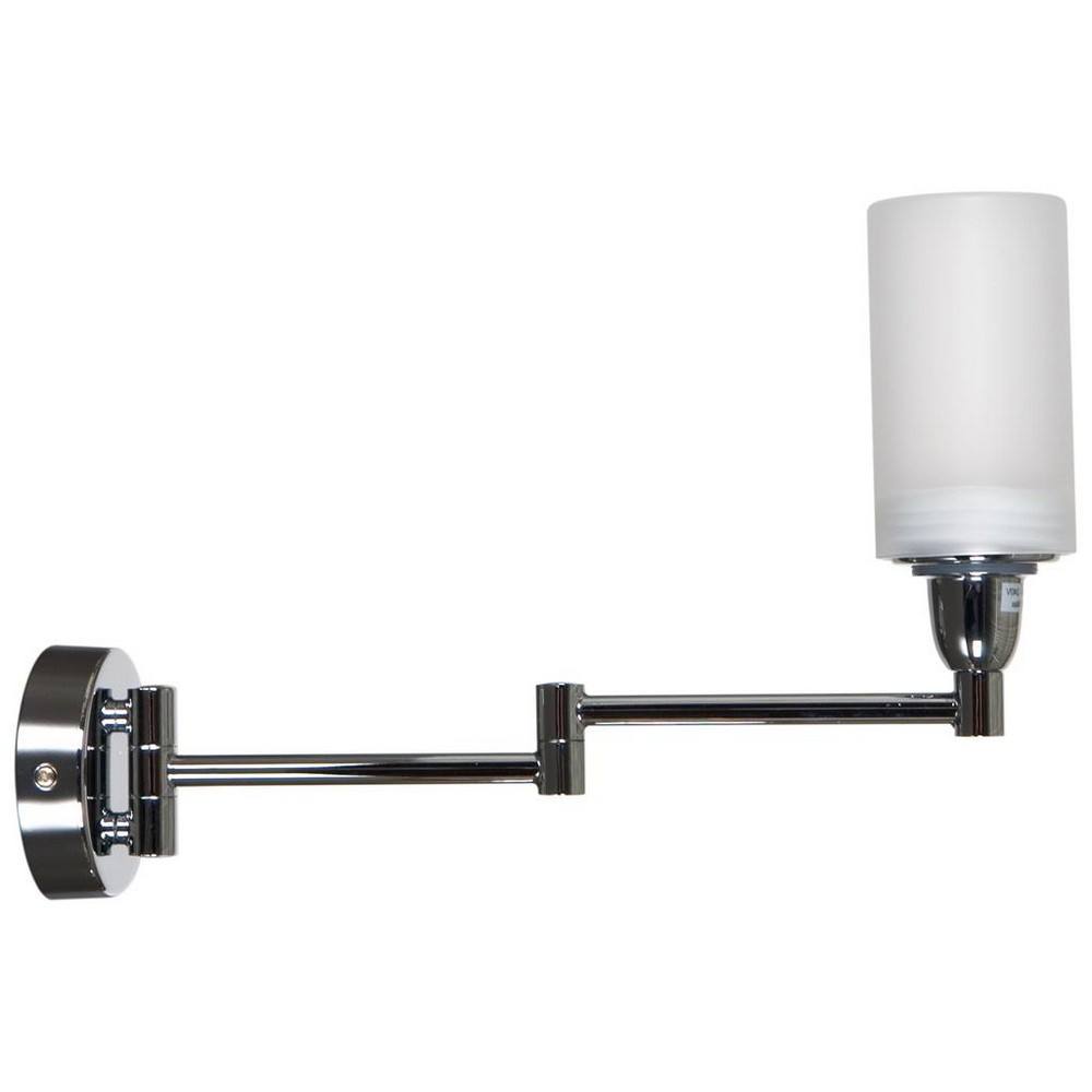 Netlighting Classic Bathroom Wall Light Chrome IP44 in Silver