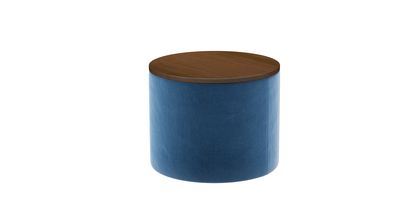 Ringo Storage Drum in Bahama Cotton Matt Velvet - sofa.com
