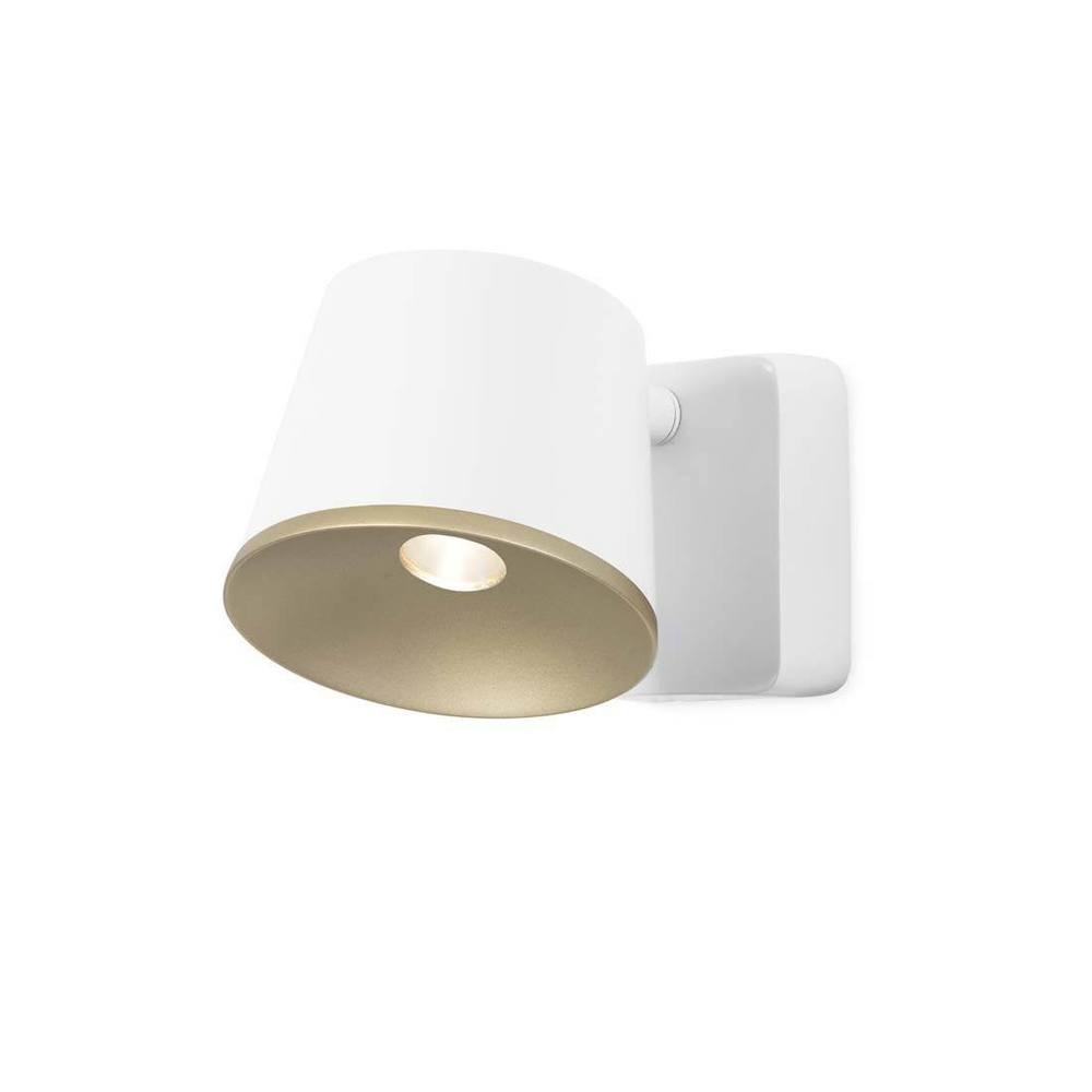 Netlighting Drone LED 1 Light Indoor Dome Wall Ceiling Light White Gold