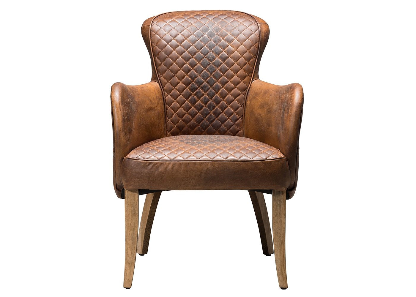 Timothy Oulton Side Saddle Dining Chair Buckd n Brokn Leather