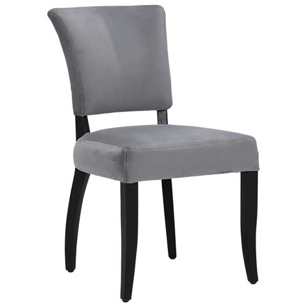 Timothy Oulton Mimi Velvet Dining Chair  Revival Grey