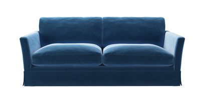 Otto 3 Seat Sofa Bed in Bahama Cotton Matt Velvet - sofa.com