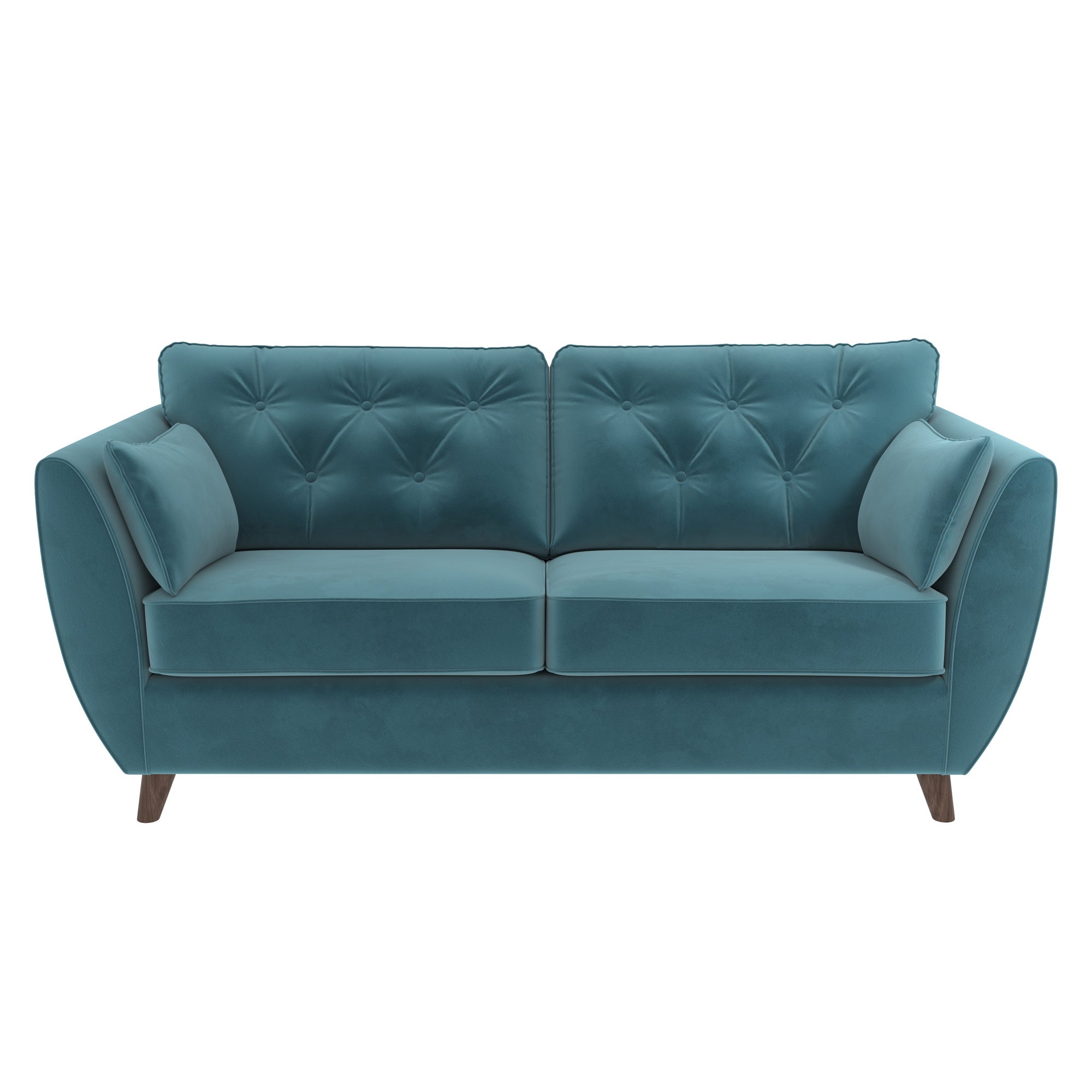 Dalston Velvet 3 Seater Sofa Blue