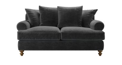 Teddy 2 Seat Sofa Bed in Armour Smart Velvet - sofa.com