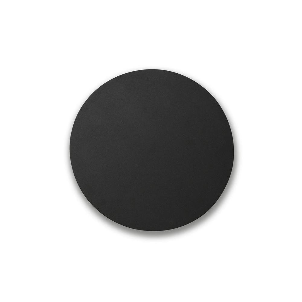Netlighting Board Led Black Round Flush Wall Lamp 8W 2700K