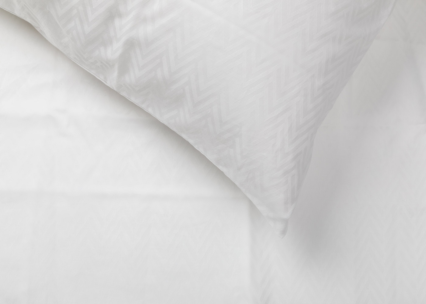 Heal's Herringbone White Duvet Cover Super King