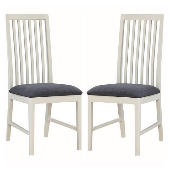 Trimble Wooden Dining Chair In Spanish White Painted