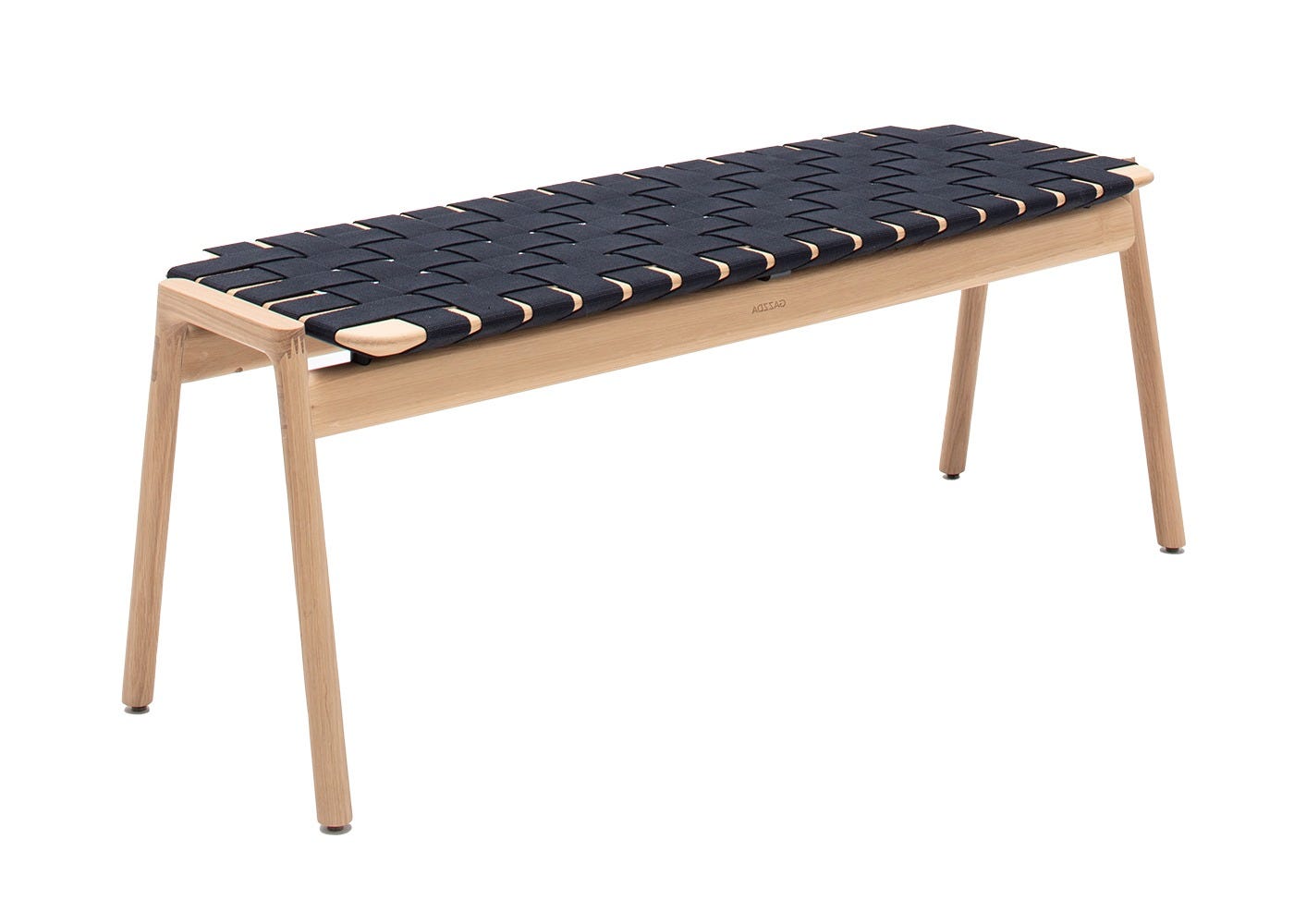 Gazzda Klupa Bench 120cm with Black Webbing