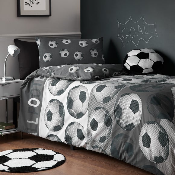 Catherine Lansfield Football Quilt Cover and Pillowcase Set