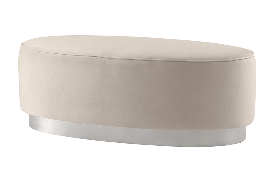 Selini Footstool – Chalk