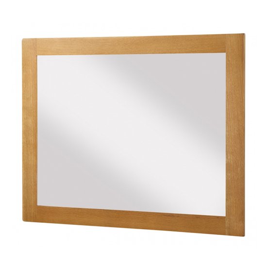 Acorn Large Bedroom Mirror In Light Oak Wooden Frame