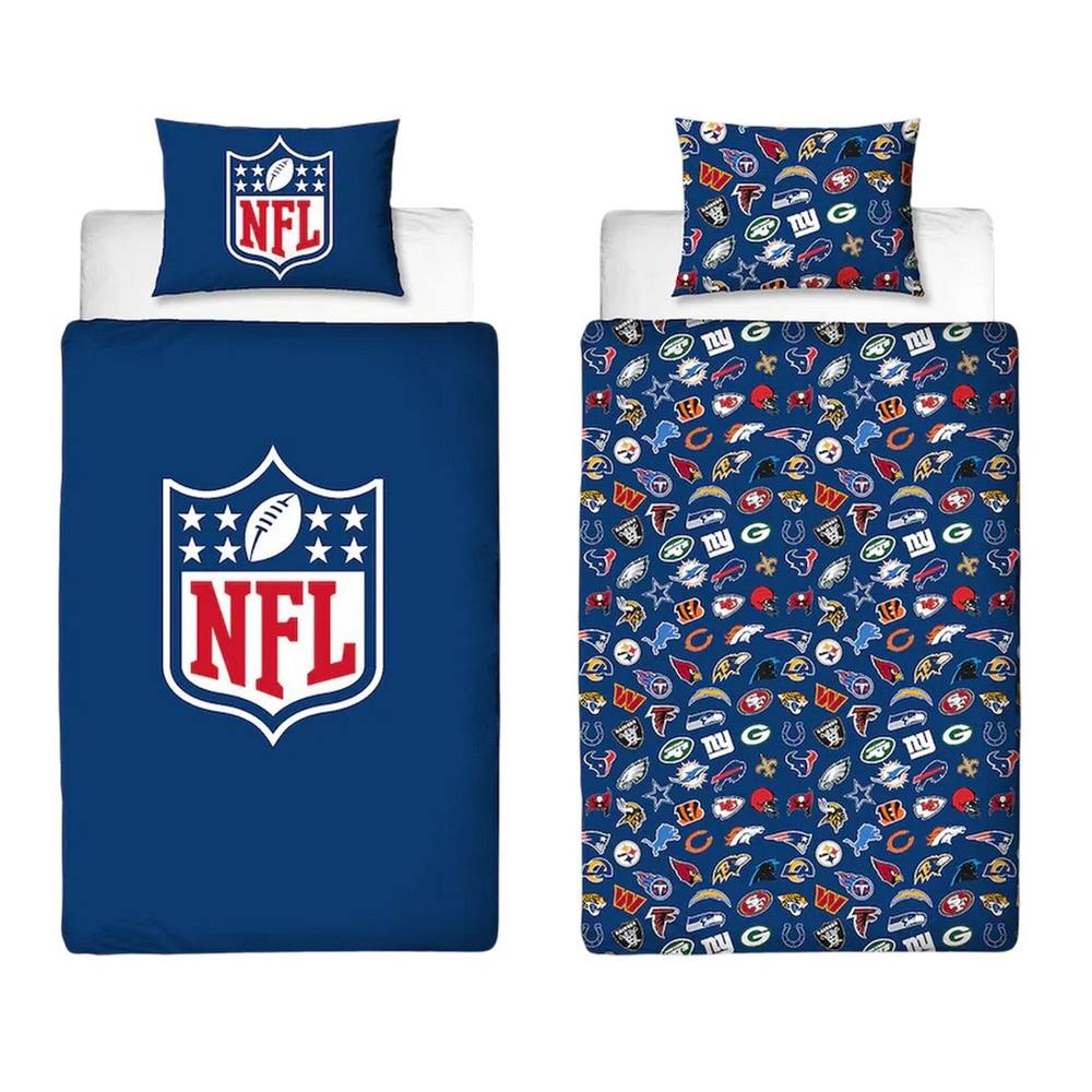 NFL Logo Reversible Duvet Set