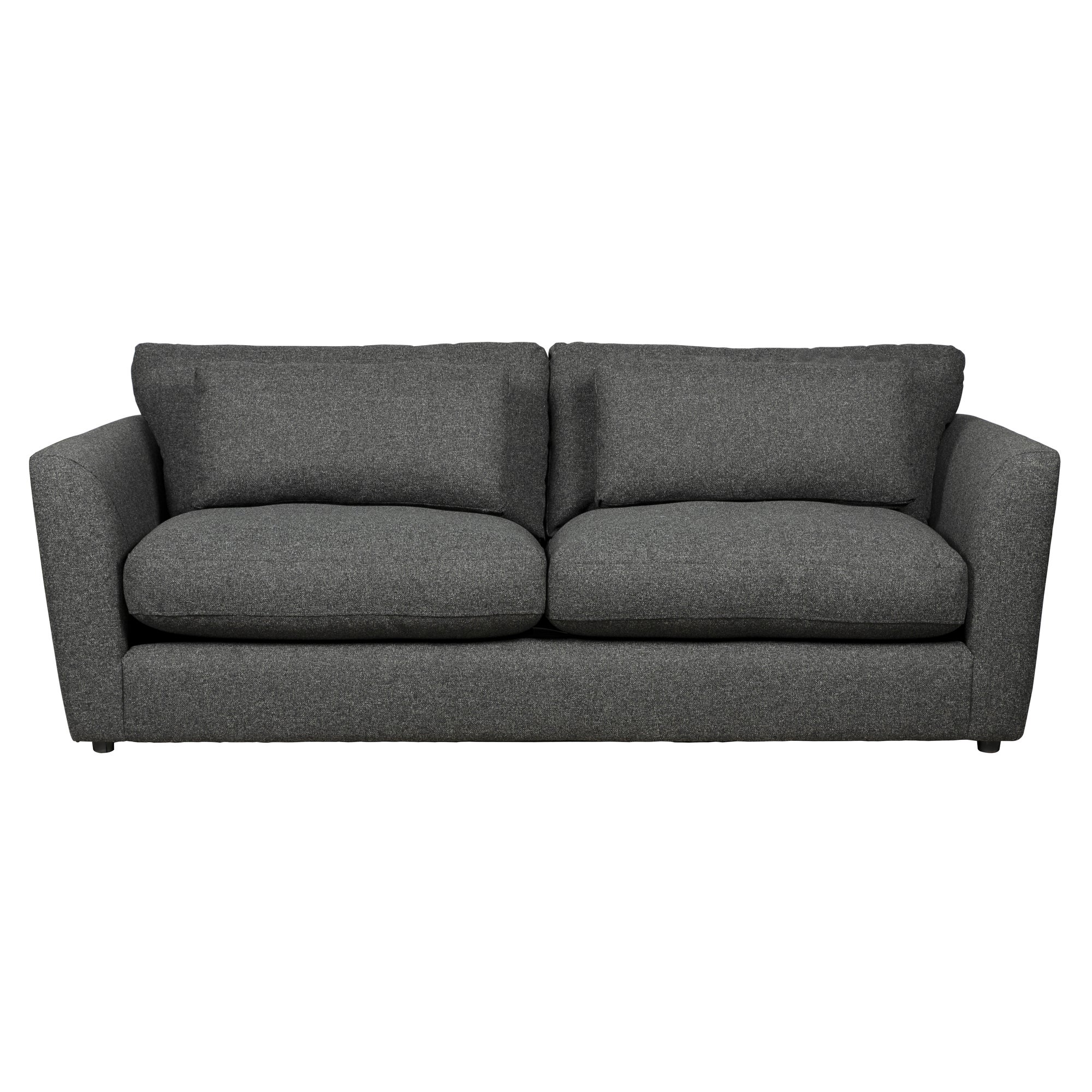 Esther Fleck Fabric 3 Seater Sofa Charcoal