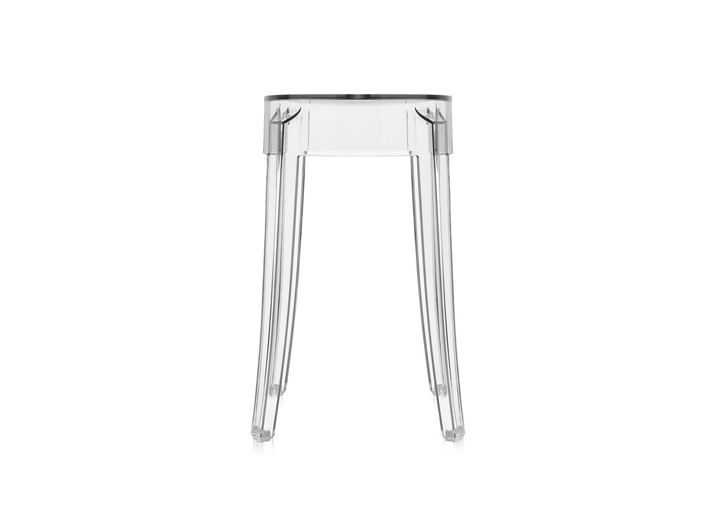 Kartell Charles Ghost Low Stool Crystal