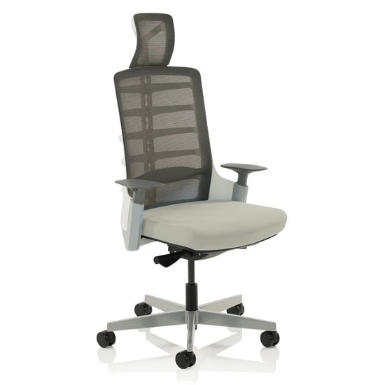 Exo Fabric Charcoal Grey Back Office Chair With Light Grey Seat