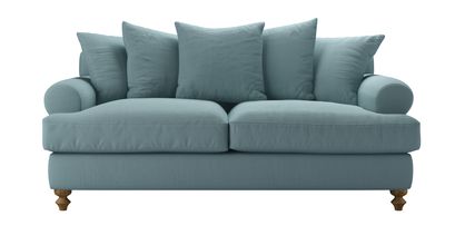 Teddy 2.5 Seat Sofa Bed in Lagoon Brushed Linen Cotton - sofa.com