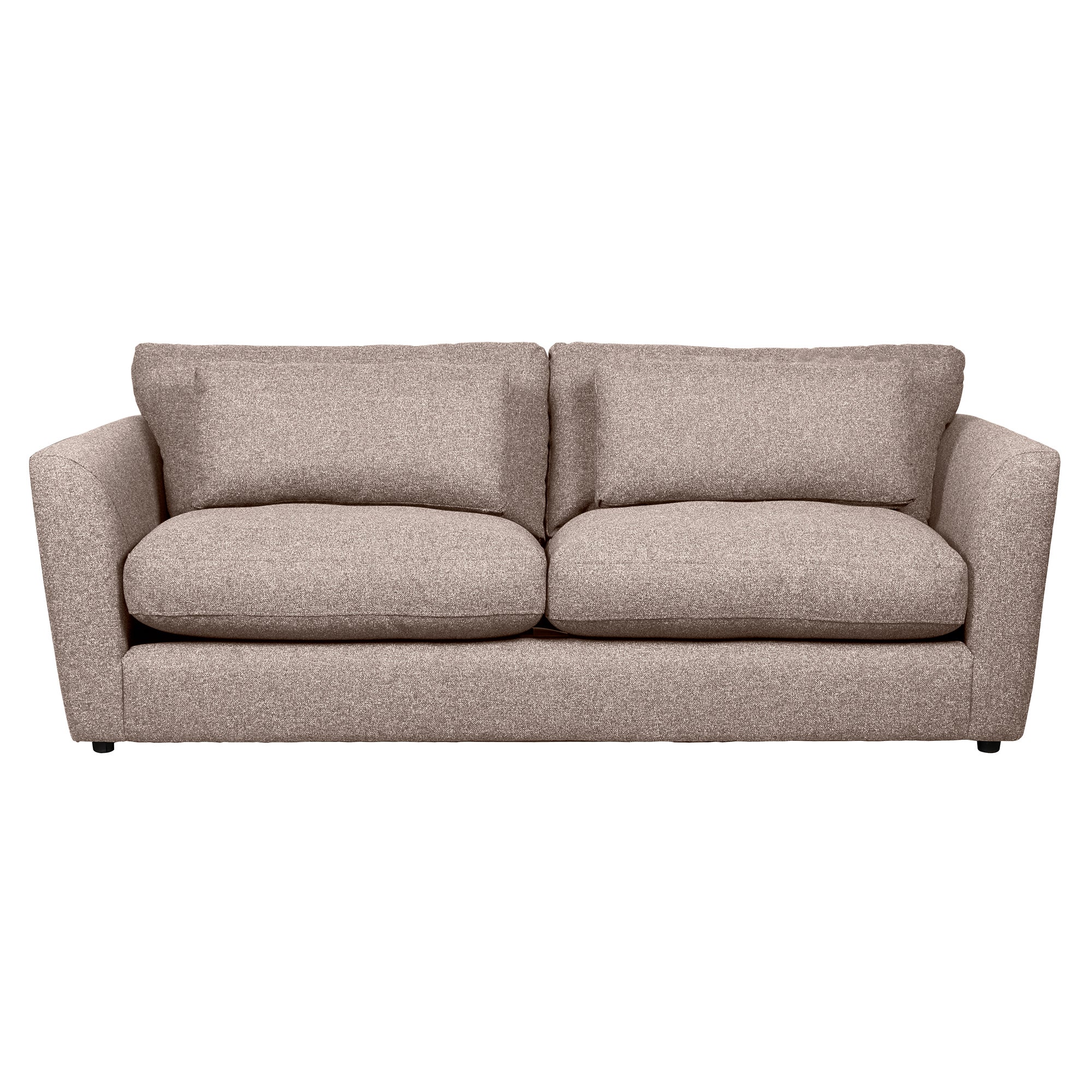 Esther Fleck Fabric 3 Seater Sofa Brown