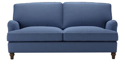 Bluebell 2.5 Seat Sofa Bed in Oxford Blue Brushed Linen Cotton - sofa.com