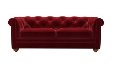 Patrick 2.5 Seat Sofabed in Claret Cotton Matt Velvet - sofa.com