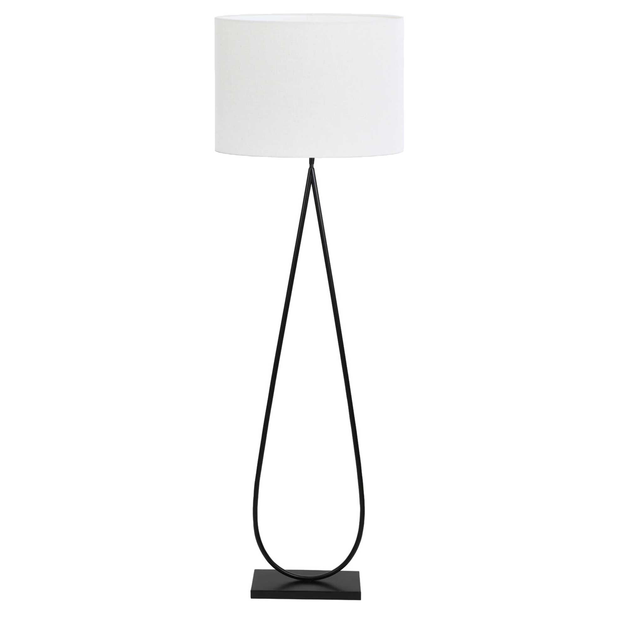 Matt Black Loop Floor Lamp Metal | Barker & Stonehouse