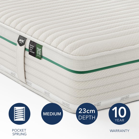 Jay-Be Natural Bamboo 2000 Pocket Hybrid Mattress