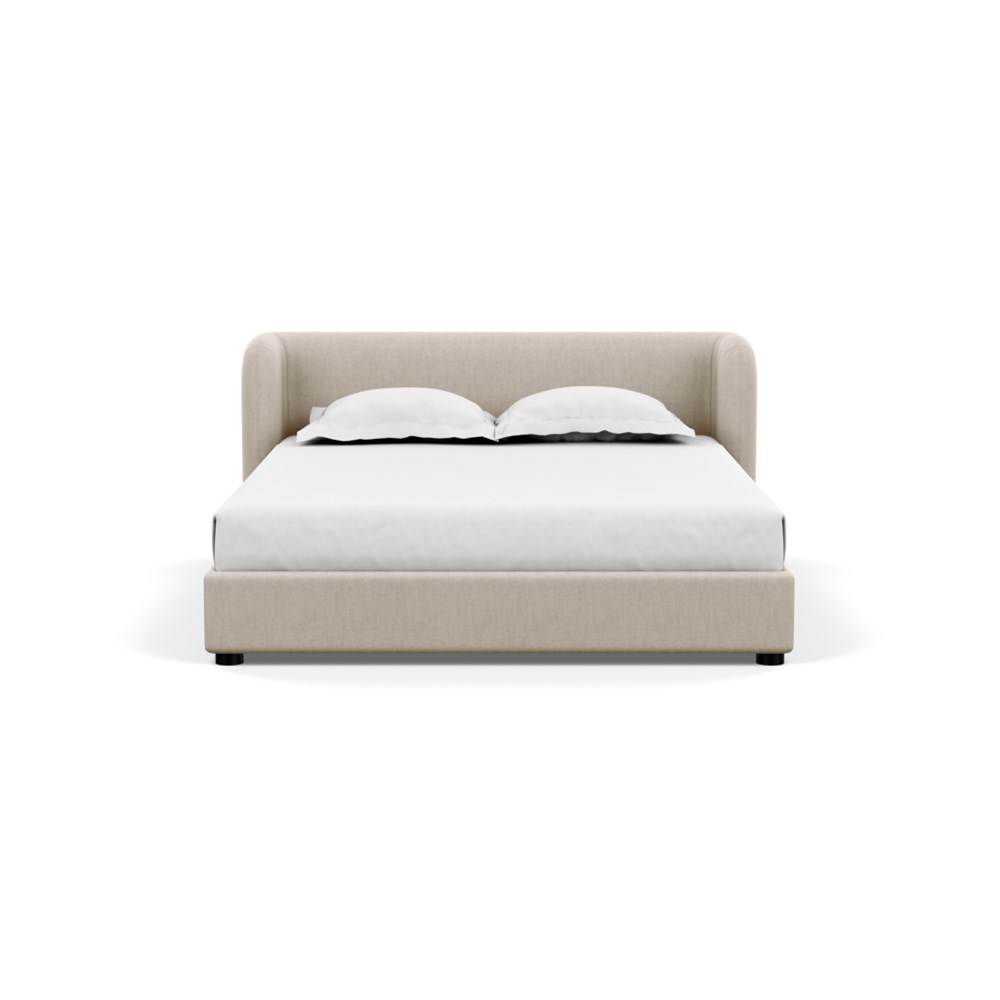 Heal's Group Bed King Broad Weave Putty