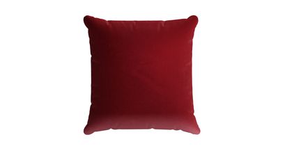45x45cm Scatter Cushion in Claret Cotton Matt Velvet - sofa.com