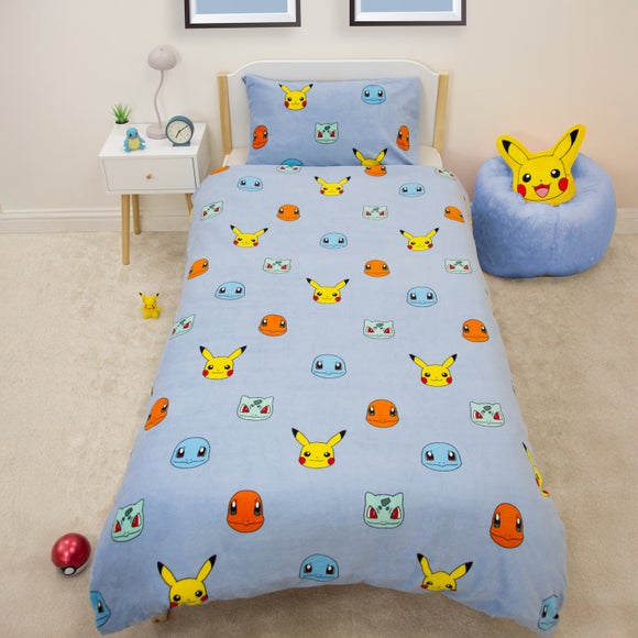 Pokemon Snuggle Fleece Duvet Cover & Pillowcase Set