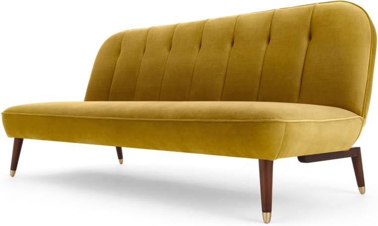 Margot Click Clack Sofa Bed, Vintage Gold Velvet