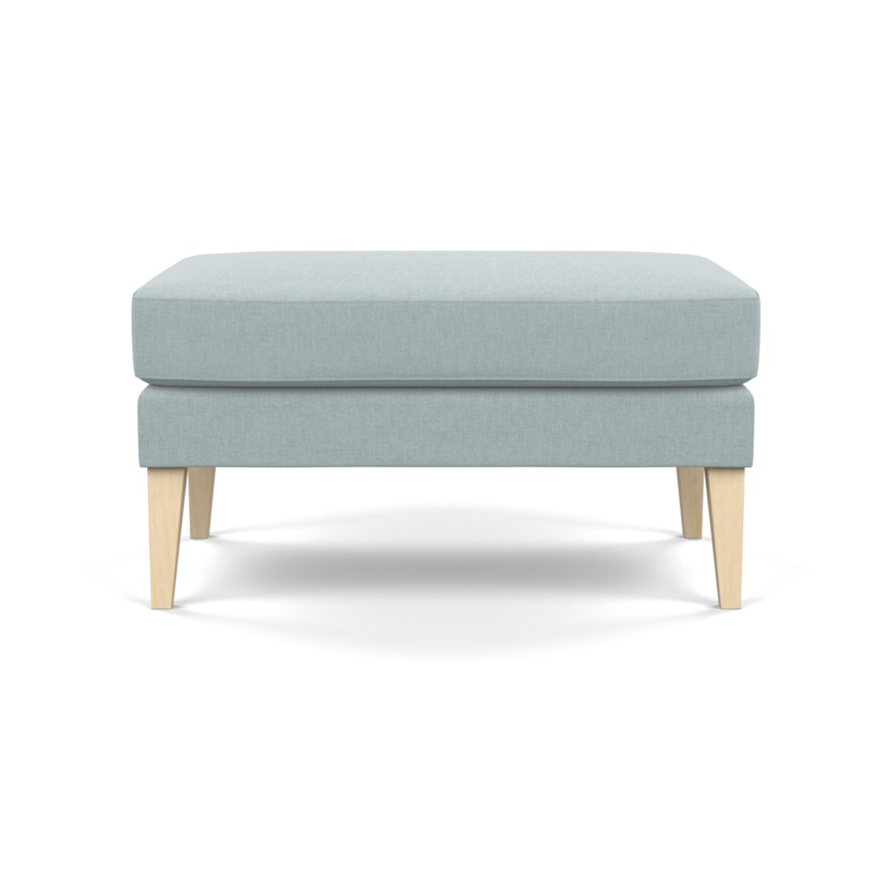 Heal's Richmond Ottoman Brushed Cotton Mist Natural Feet