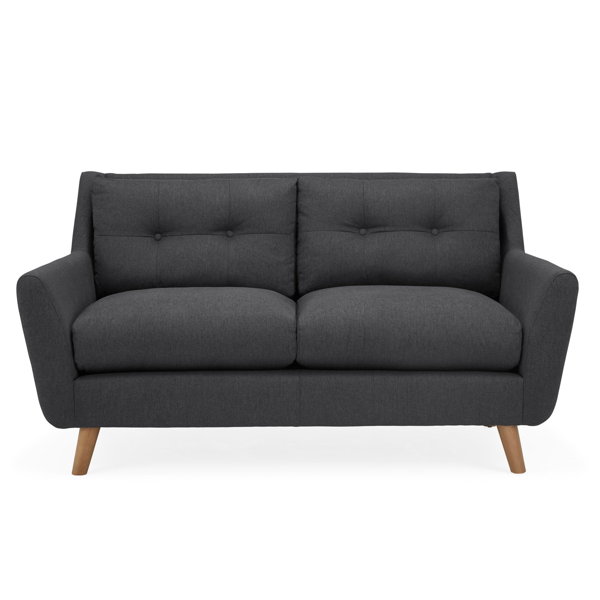 Halston Velvet 2 Seater Sofa Grey