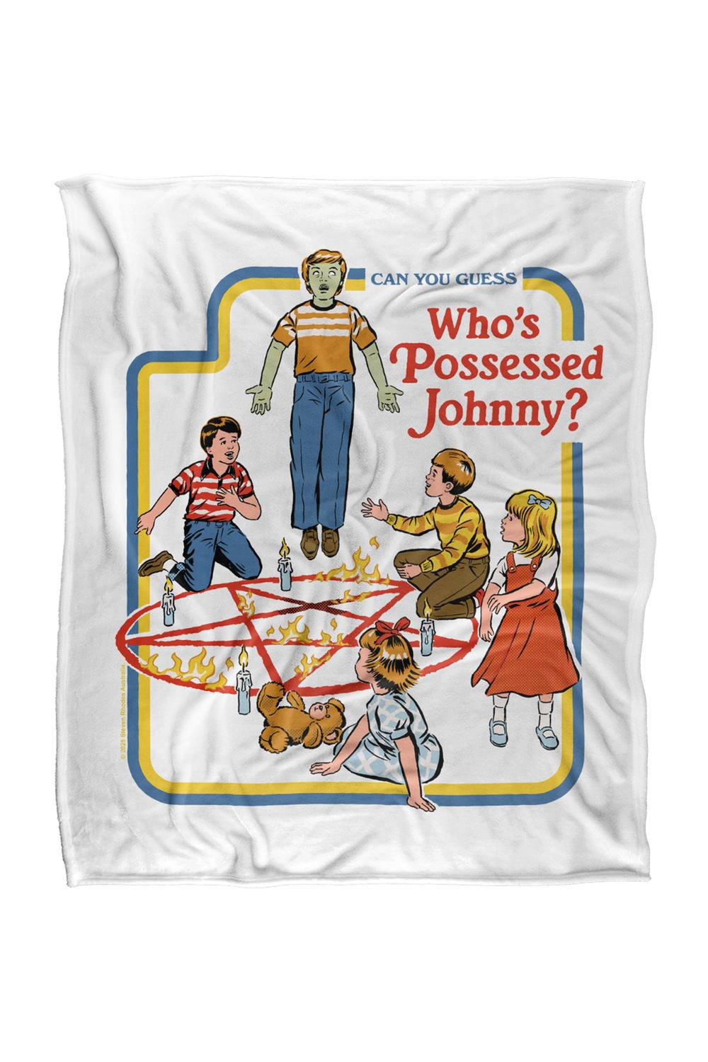 Steven Rhodes Who'S Possessed Johnny Silky Super Soft Throw Blanket