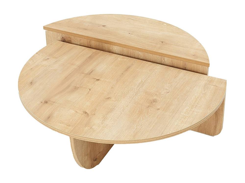 Vente-unique Set Of 2 Coffee Tables - Light Natural - ALOEVA in Light Oak
