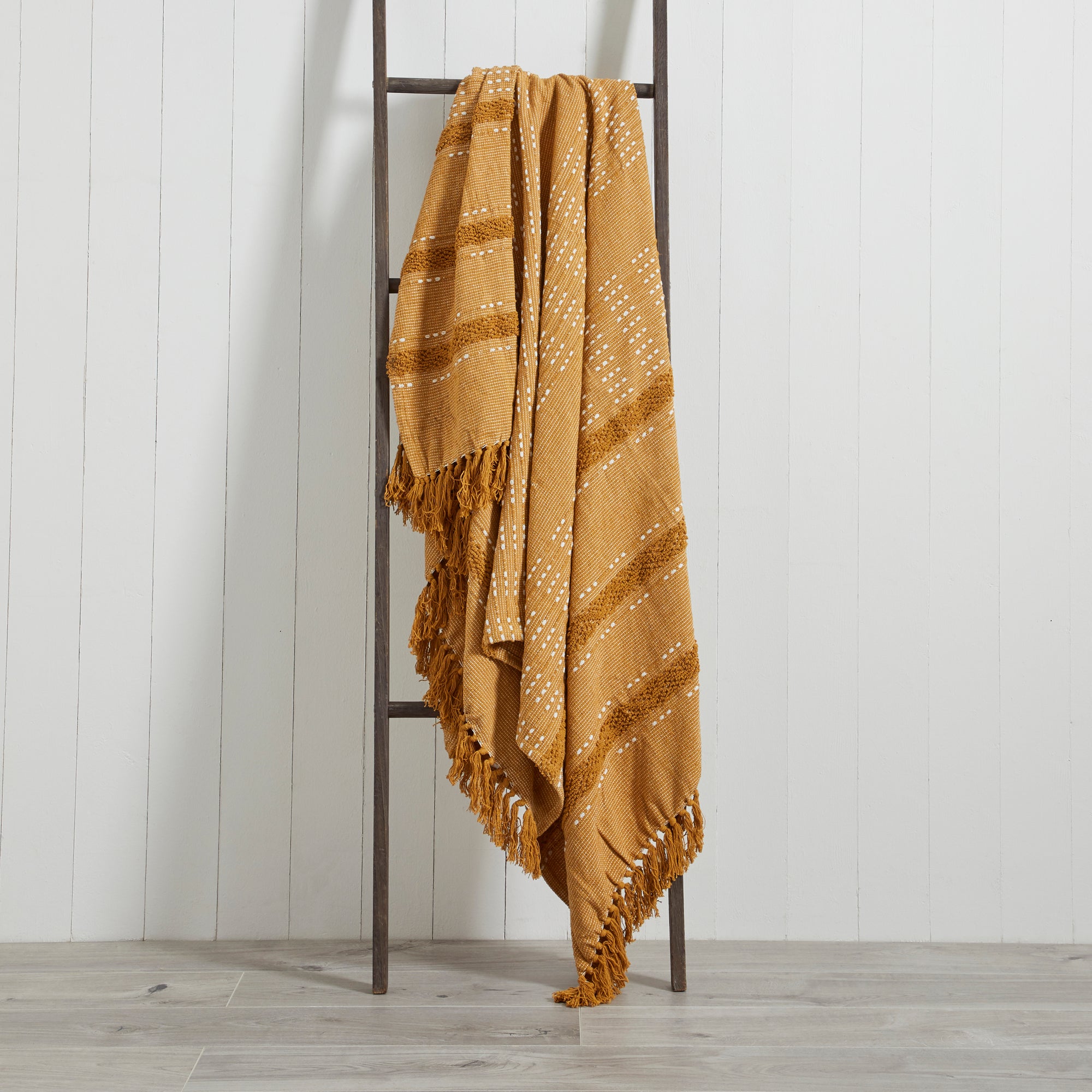Sundown 130cm x 180cm Throw Yellow and White