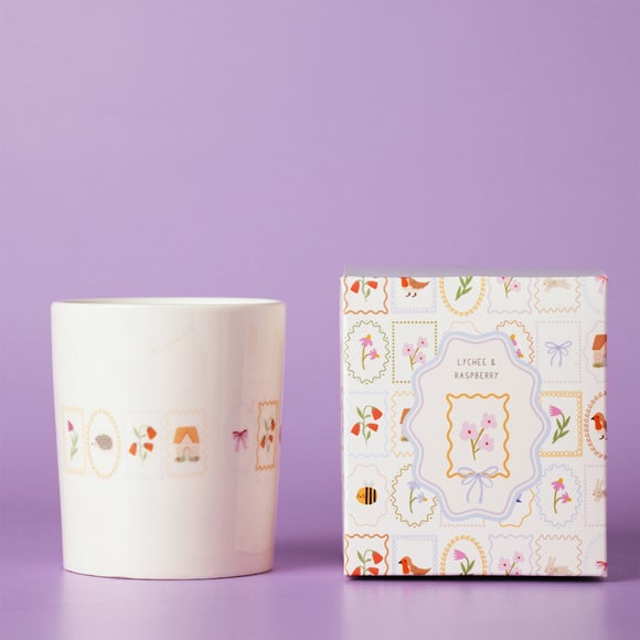 Love Life Lychee & Raspberry Ceramic Candle