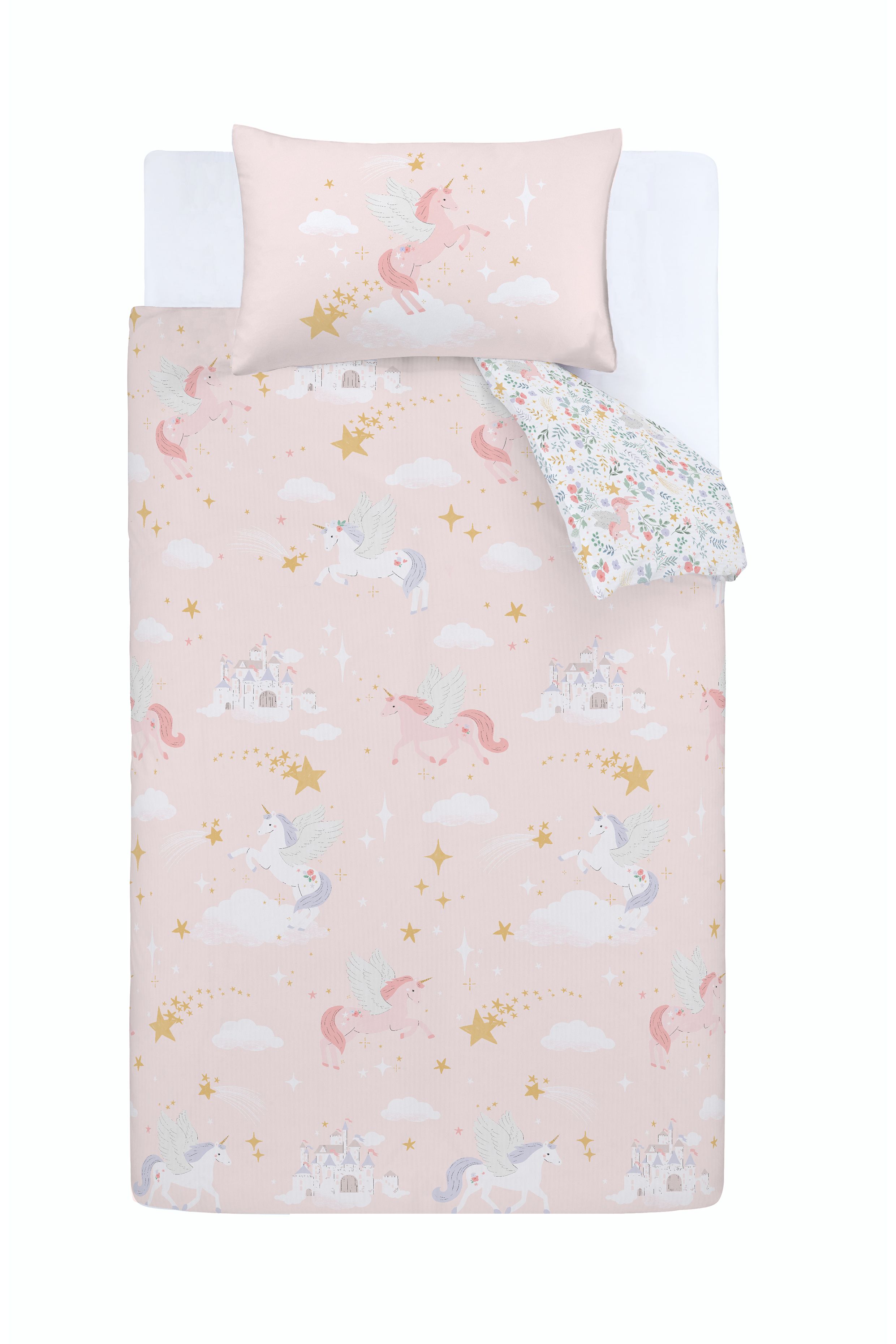 Catherine Lansfield 'Fairytale Unicorn' Duvet Cover Set in Pink 5