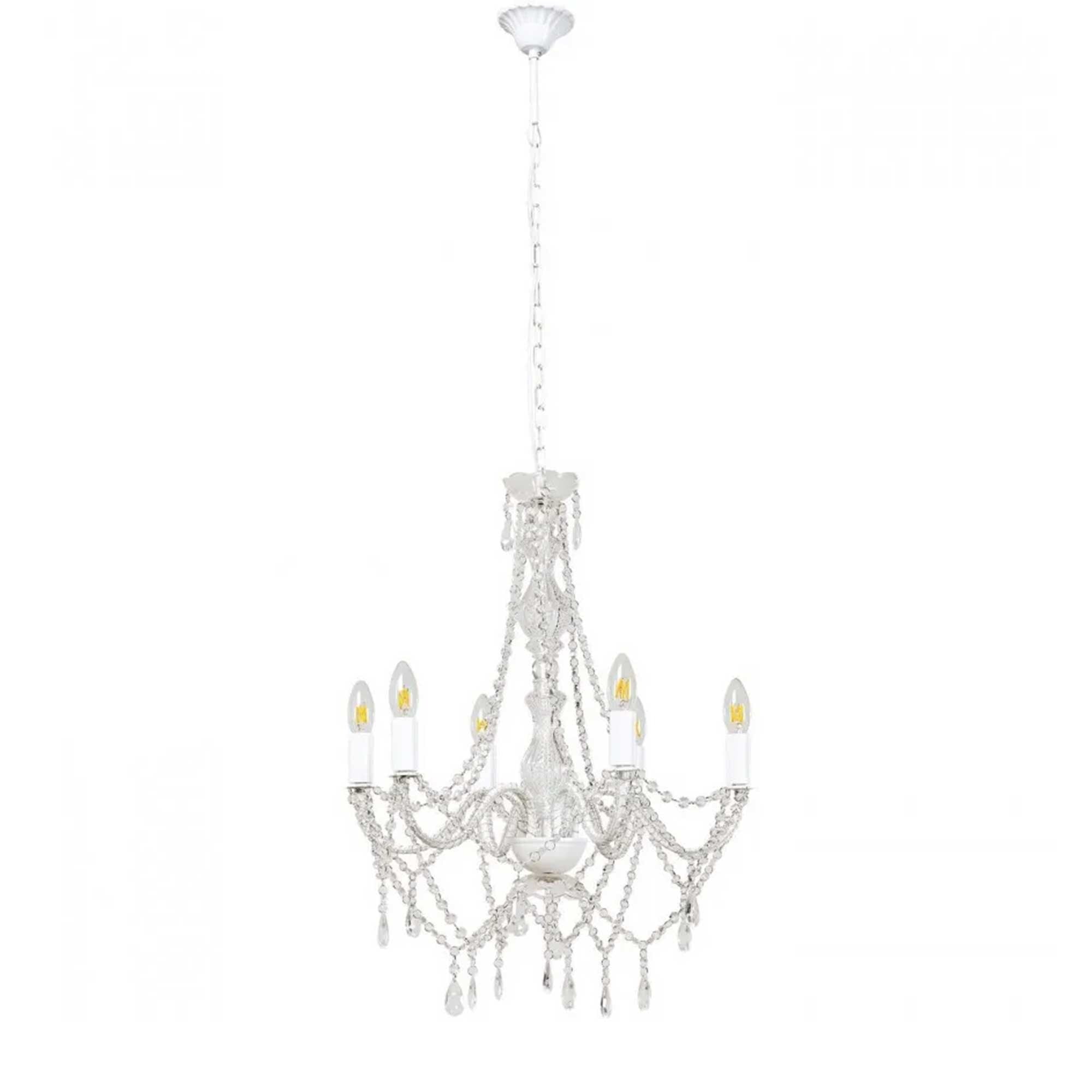 Beaded Pendant Light, White Acrylic | Barker & Stonehouse