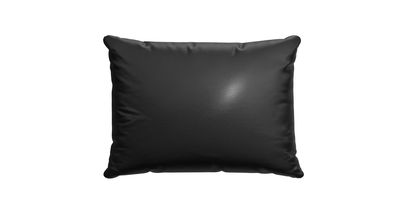 38x55cm Scatter Cushion in Smoke Soft Leather - sofa.com