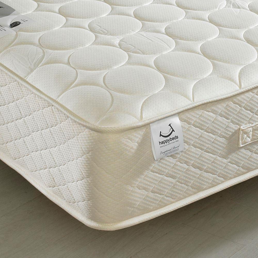 4ft Single Quilted Mattress Bamboo Natural Fillings - Mirage Spring